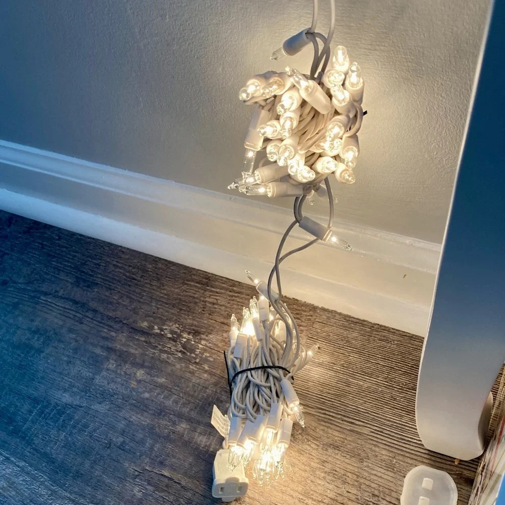 NWT Clear Mini 100 count Lights - 3 boxes